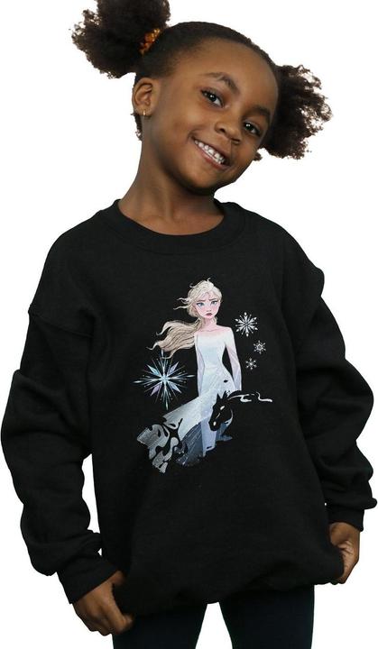 Immagine prodotto Disney Frozen 2 Elsa Nokk Silhouette Felpa Ragazze (140, 146)