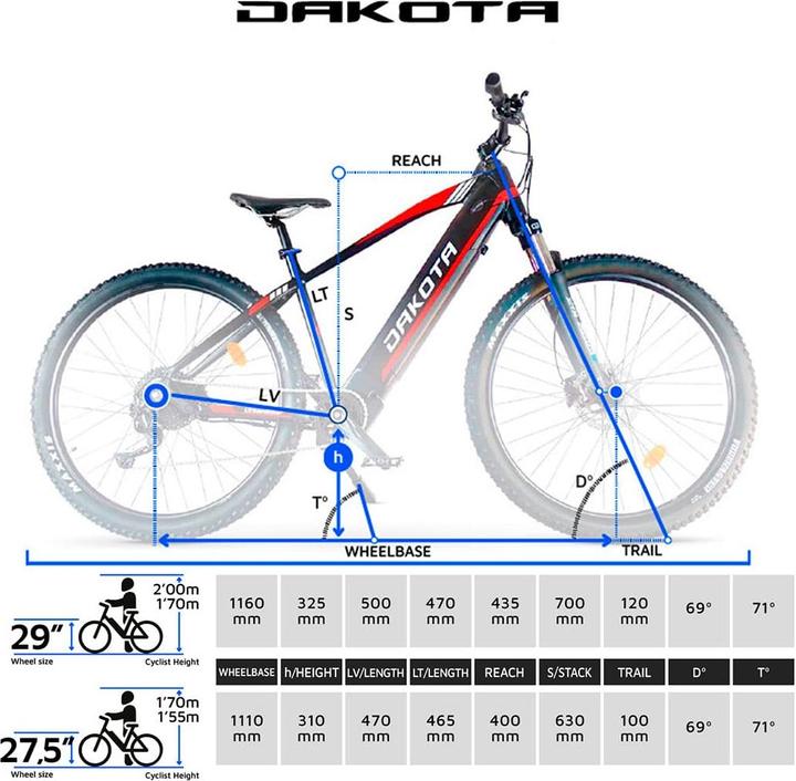 Immagine prodotto Urbanbiker Dakota | mountain bike e-bike | 140KM di autonomia