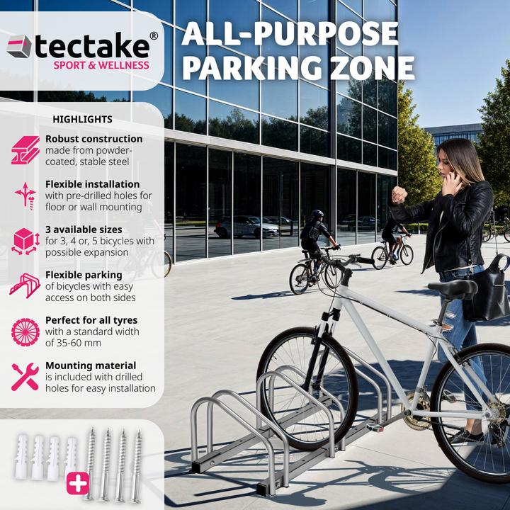 Actual product image tectake Bicycle stand