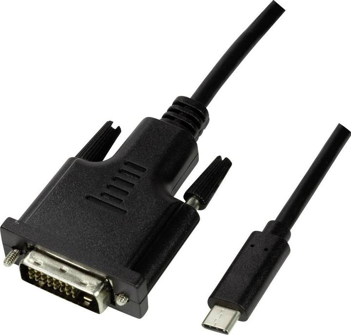 Image du produit LogiLink USB Typ C — DVI (1.80 m)