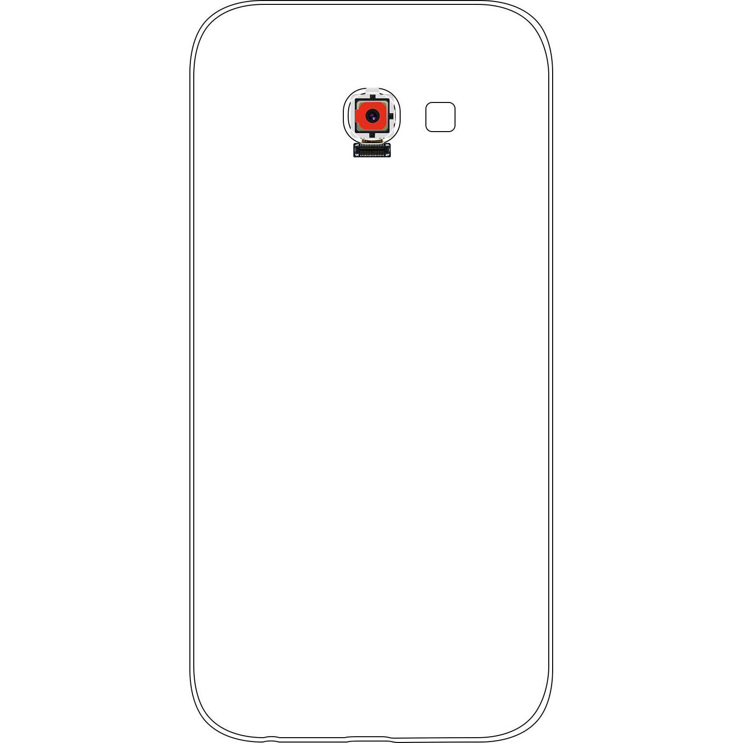 Clappio Rückkamera Ersazteil Galaxy A5 2017 (Akku, Galaxy A5 (2017)), Mobilgerät Ersatzteile, Schwarz
