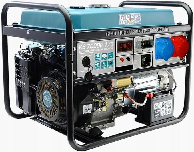 Könner & Söhnen PETROL GENERATOR 5.0kW 230/400V ELECTRIC START AVR VST KS7000E-1/3 (5000 W, 1.10 l)