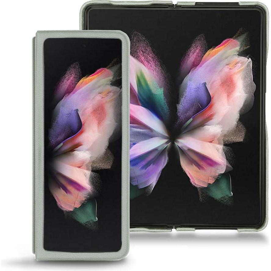 Noreve Lederschutzhülle (Samsung Galaxy Z Fold3), Smartphone Hülle, Grau