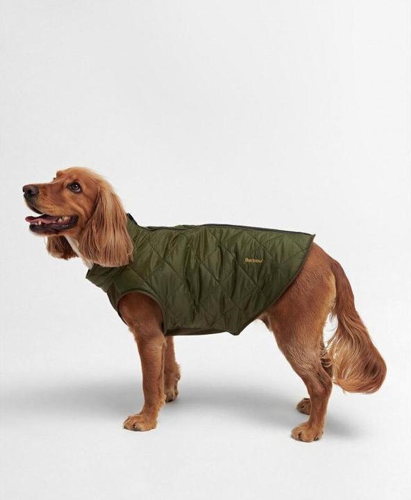 Barbour Cappotto per cani in pile reversibile Quilt / Borg (L, Cappotto per cani)