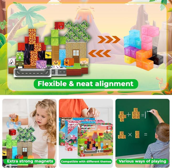 Image du produit Goody King Magnetische 3D-Bausteine mit Dinosauriern
