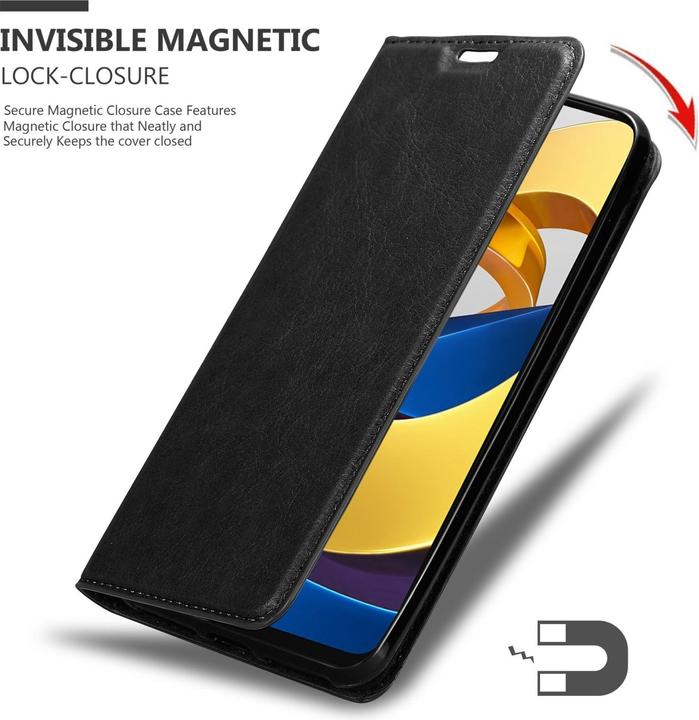 Actual product image Cadorabo Case for Xiaomi POCO M4 PRO 5G in Book Invis. Magnet Style (Xiaomi Poco M4 Pro 5G)