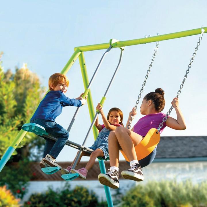 Actual product image Intex THREE FEATURE SWING SET 3.43m x 2.54m x 2.11m