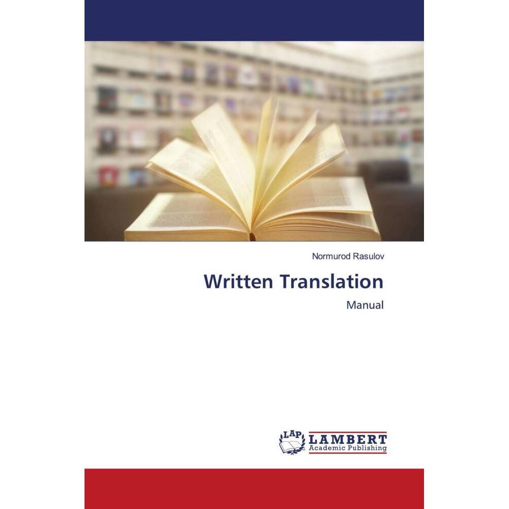 Written Translation, Fachbücher von Normurod Rasulov