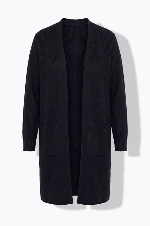Produktbild Angel of Style Strickjacke, lange und gerade, offene Form, Rippstrick (42)