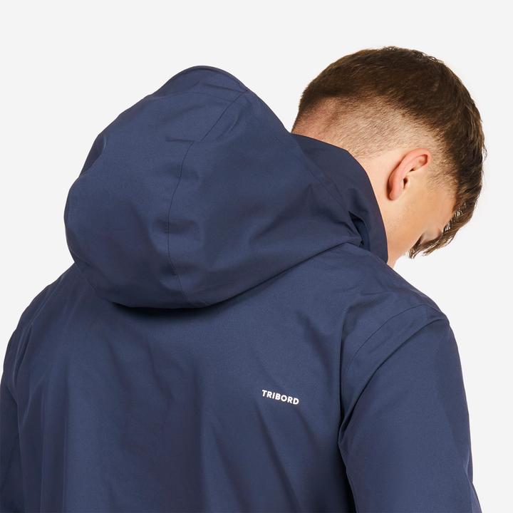 Produktbild Tribord Regenjacke Segeln Herren wasserdicht Sailing 300 marineblau/weiss (S)