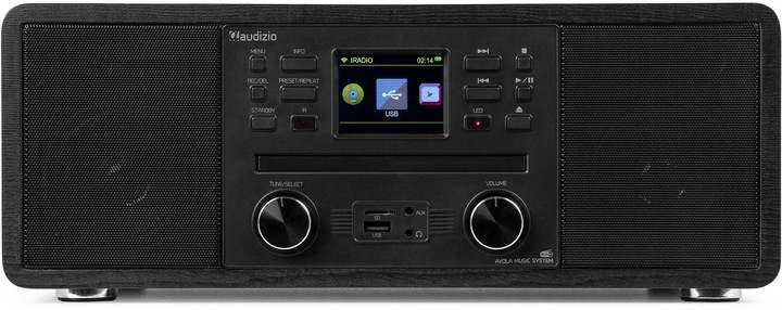 Produktbild Audizio DAB+ Radio Avola Schwarz, Radio Tuner: FM, DAB+ (FM, DAB+, Bluetooth, WLAN)