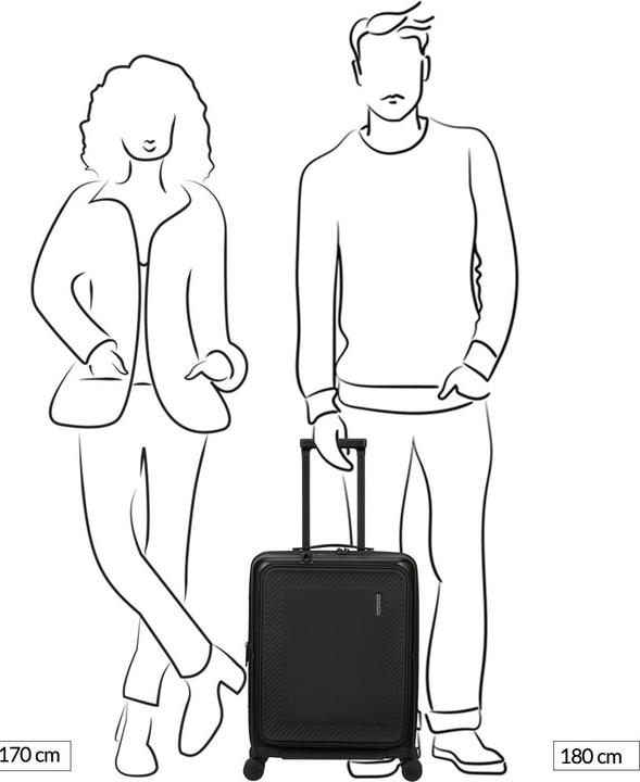 Image du produit American Tourister DashPop Spinner 55/23 Poche Lisas Rose (42 l)