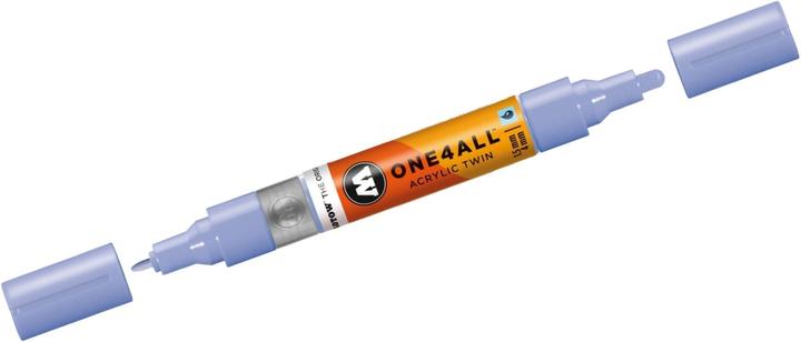 Actual product image Molotow Marqueur pour Maquettes - One4All Twin - Acrylique Bleu Violette Pastel - 1,5/4mm - -209 - 15 cm (blue violet pastel, 4 mm, 1 x)
