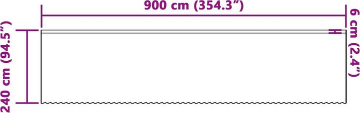 Produktbild vidaXL Lichtfilternde Vorhänge (900 x 240 cm)