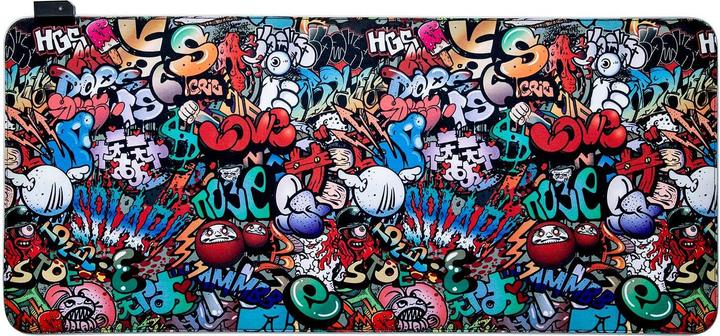 Actual product image JTI Mouse pad with RGB lighting - Graffiti