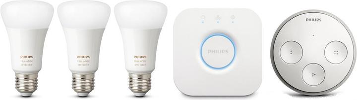 Actual product image Philips Hue E27 starter set + tap switch