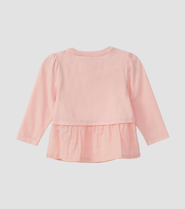 Produktbild S.Oliver T-Shirt Longsleeve im Materialmix mit Puffärmeln (92)