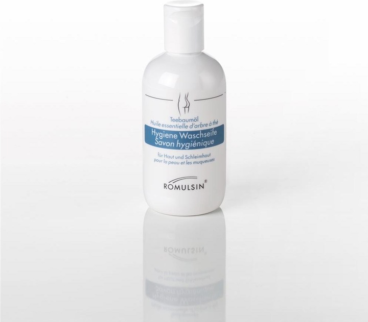 Produktbild Romulsin Hygiene Waschseife Teebaumöl (250 ml, Intimwaschlotion)