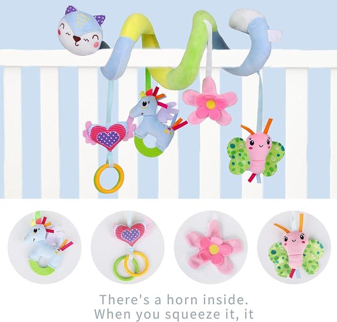 Immagine prodotto Activity Board Giocattolo a spirale per lettino, peluche per attività appeso alla culla, giocattolo per seggiolino