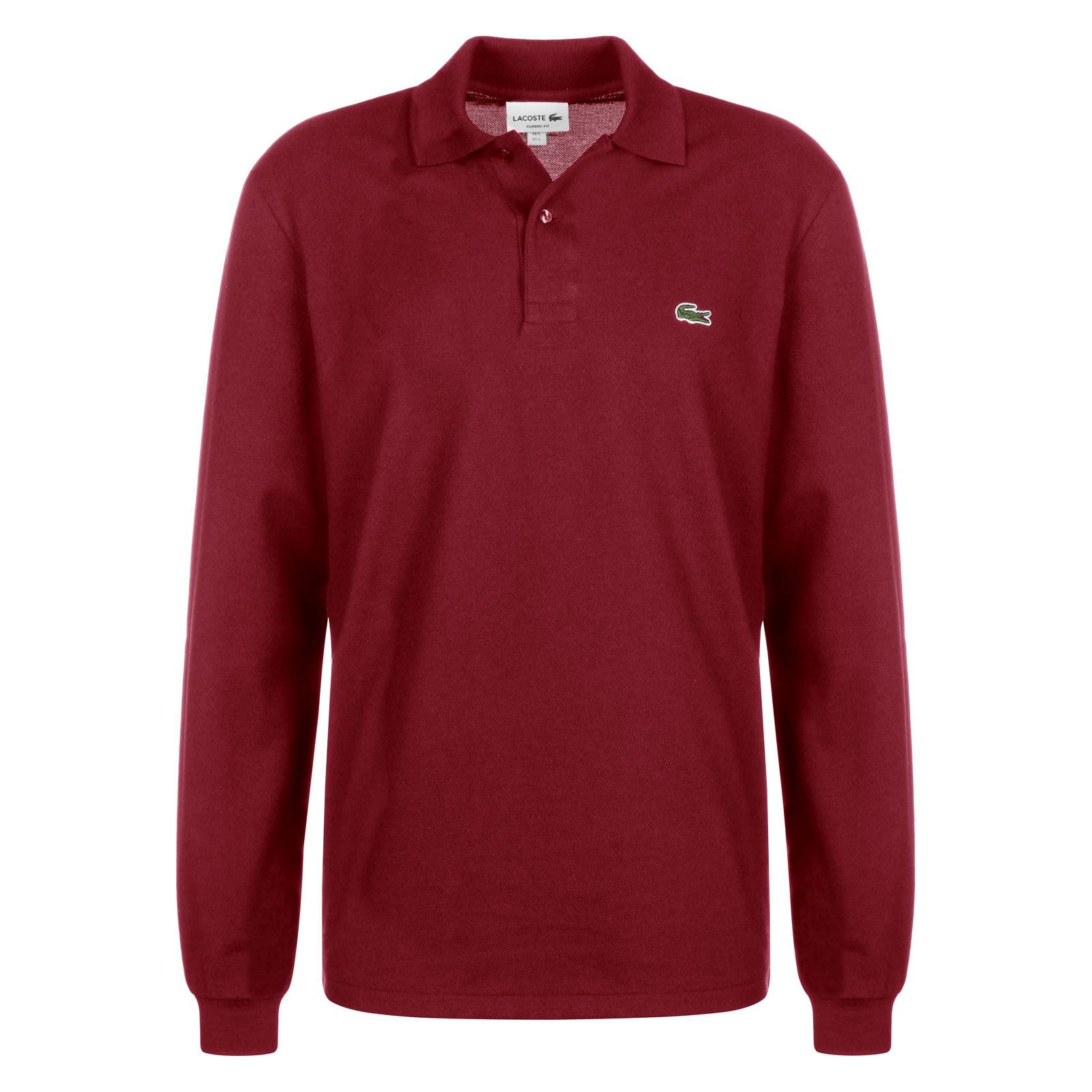Lacoste, Herren, Shirts, Longsleeve Polo Basic, Rot, (Xl)