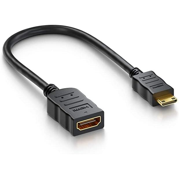 PremiumCord Flexi adaptér HDMI tipo A samice - mini HDMI tipo C samec pro ohebné zapojenÃ (HDMI), Adattatore dati + video