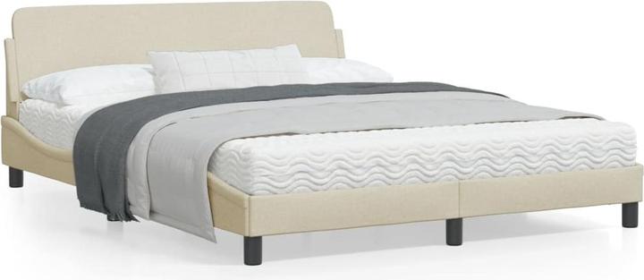 Actual product image VidaXL Bed frame with fabric headboard (160 x 200 cm)