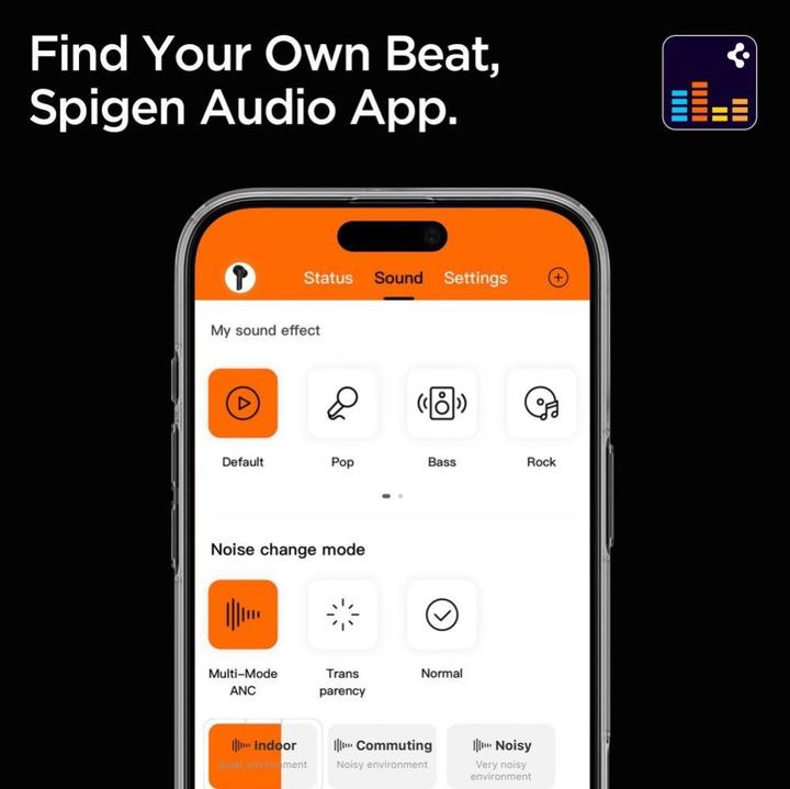Produktbild Spigen Over-ear Headphones SA2403 ANC PRO black (ANC, 60 h, Kabellos)