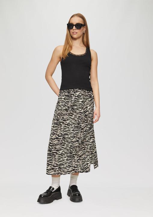 Produktbild S.Oliver T-Shirt Ripptop mit Spitze am Ausschitt (S)