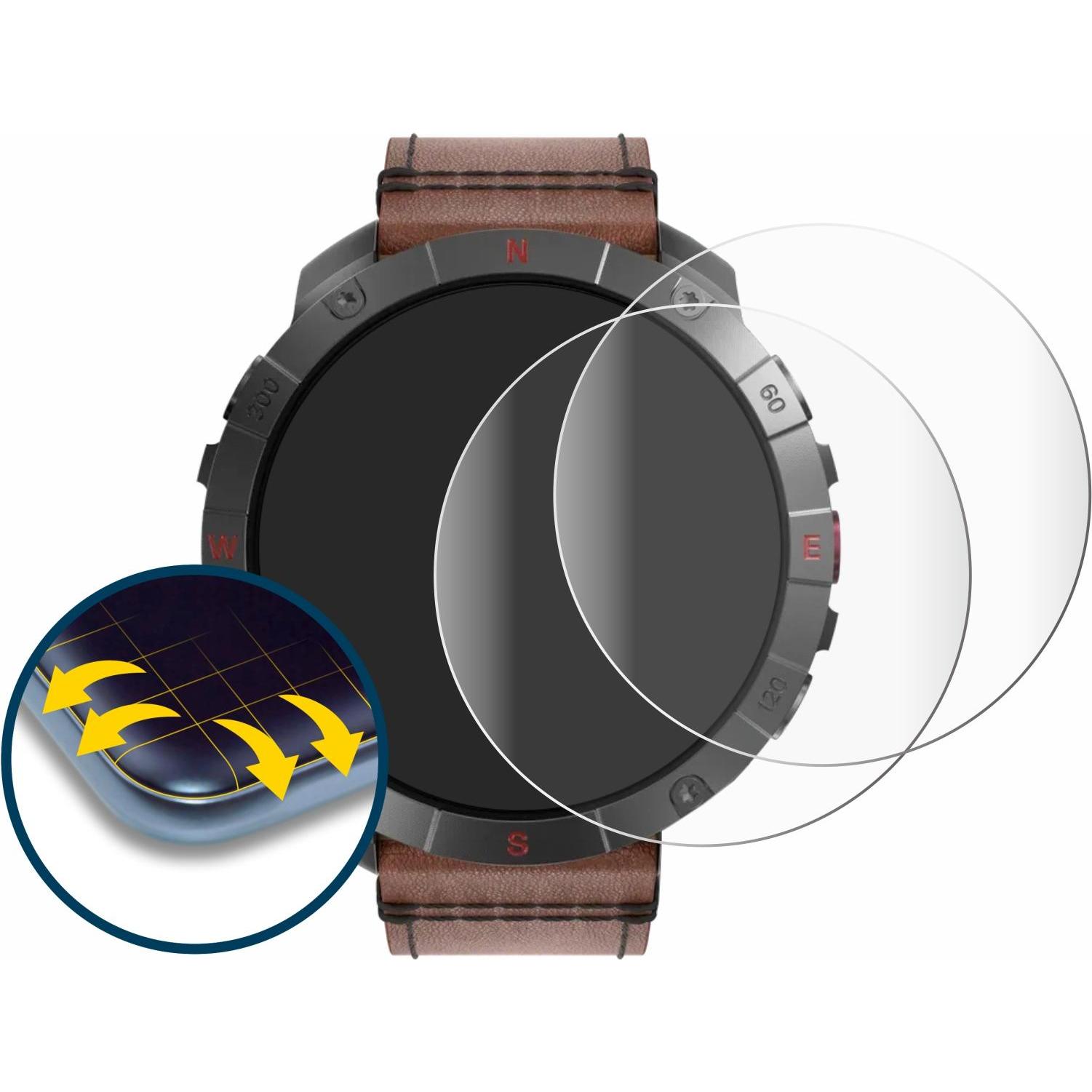 Thumbnail - BROTECT Fullscreen Schutzfolie Displayschutz Folie Klar Transparent, Smartwatch Schutzfolie, Transparent