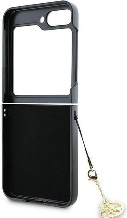 Actual product image Guess GUHCZF6GF4GBR Z Flip6 F741 brązowy/brown 4G Charm (Samsung Galaxy Z Flip6)