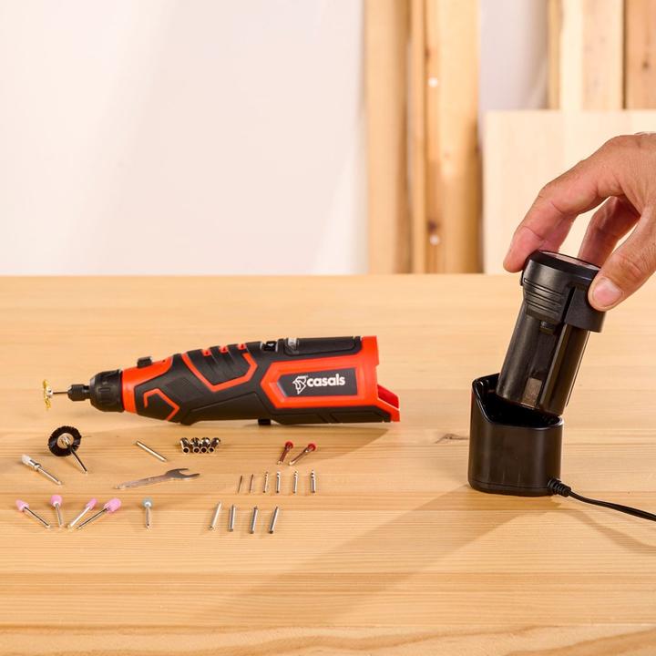 Immagine prodotto Casals Schnurloser Elektroschleifer mit Zubehör 12V CMG1205BC (Smerigliatrice)