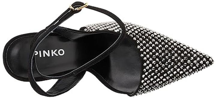 Produktbild Pinko Lisette Tacco a Spillo in Pelle Scamosciata con Strass (38)