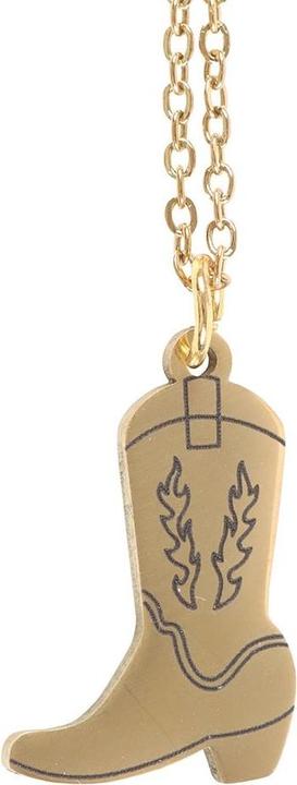 Actual product image Something Different Cowboy Boot Necklace & Card (100% synthetic material)