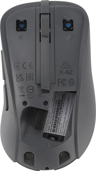 Produktbild ASUS Wireless Mouse | MD102 | Mouse | 2.4 GHz, Bluetooth | Dark Gray (Kabellos)