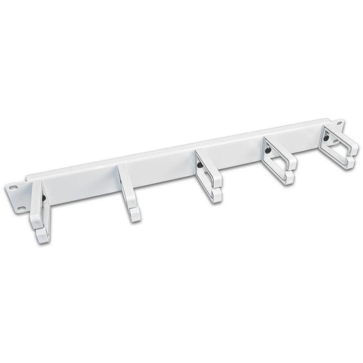 Wirewin 19/ 1HE Kabelführungspanel mit 5 Plastikringen. grau (KFP-5RING GR)