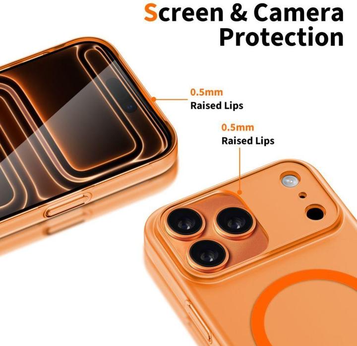 Actual product image Tech-Protect Other goods Magslim MagSafe Case for iPhone 17 Pro - Orange (Apple iPhone 17 Pro)