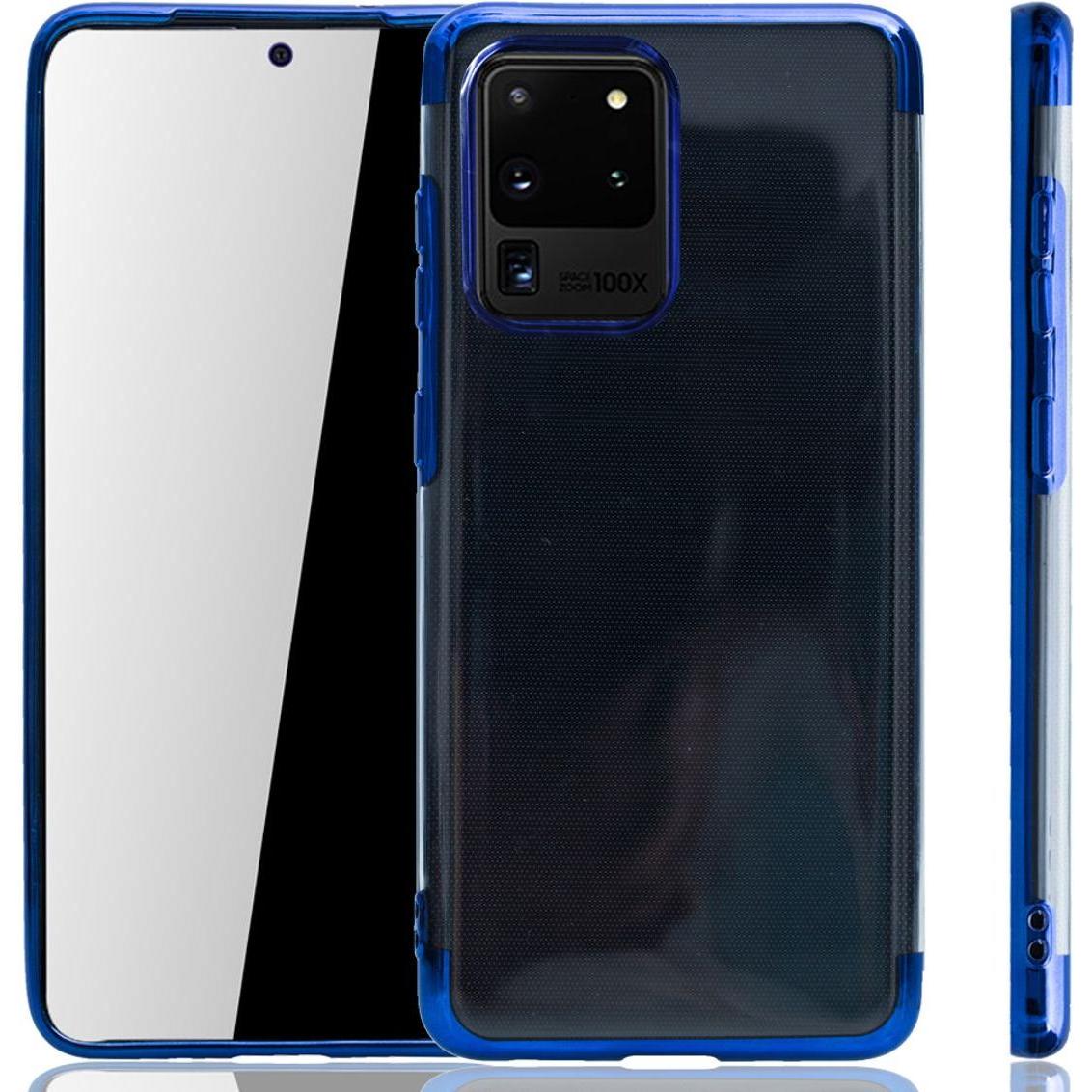 König Design Handyhülle für Samsung Galaxy S20 Ultra Schutzcase Backcover Bumper Etuis Blau (Samsung Galaxy S20 Ultra), ...