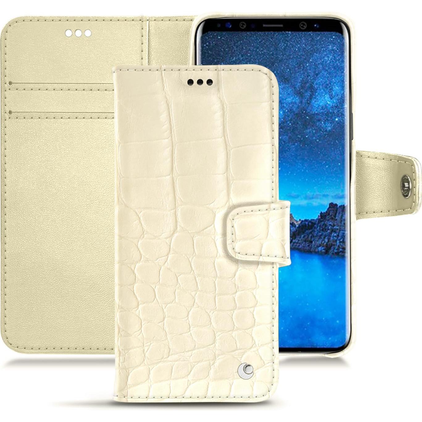 Thumbnail - Noreve Lederschutzhülle vertikal (Samsung Galaxy S9+), Smartphone Hülle, Braun