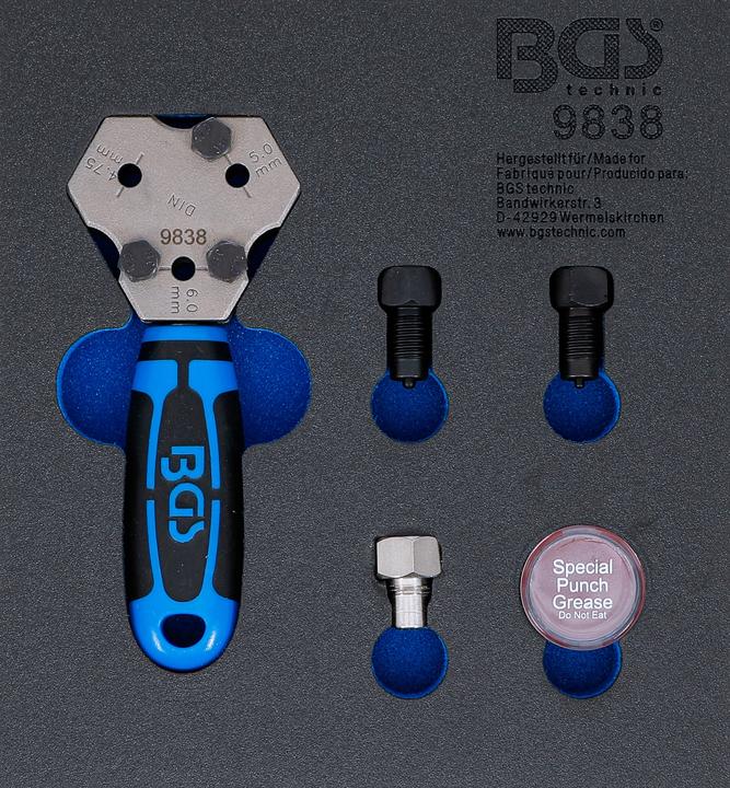Produktbild BGS Werkstattwageneinlage 1/6: Bördelgerät DIN 4,75 / 5 / 6 mm