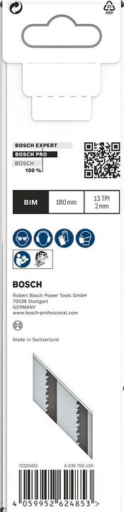 Produktbild Bosch Professional Zubehör PRO Metal Sandwich T718BF Stichsägeblatt, 180 mm, 5-tlg.