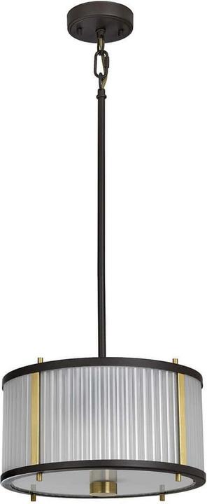 Actual product image Elstead Lighting Corona pendant light E27 2-fold museum bronze dark brown lacquered, antique brass (E27)