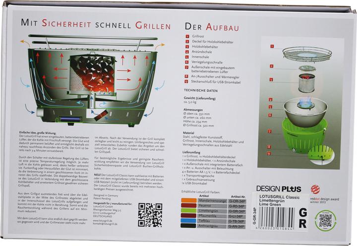 Produktbild LotusGrill Original mit USB (32 cm)