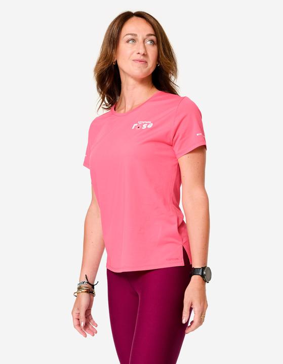 Kiprun "Bougeons en rose" limited edition Run 500 Dry Women's running T-shirt