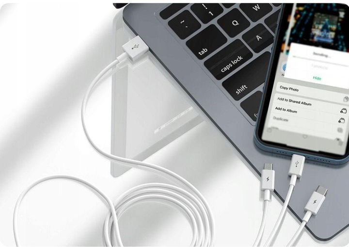 Actual product image Baseus 3 in 1 Multicharger USB-Cable (1.50 m, USB 2.0)