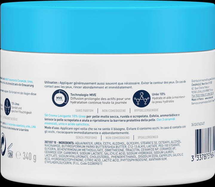 Immagine prodotto CeraVe SA Urea Crema Idratante Levigante (Crema corpo, 340 ml)