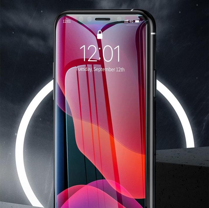 Actual product image Baseus 0.3mm Full-screen and Full-glass Tempered Glass Film(2pcspack+Pasting Artifact) for iP XS Max/11... (2 Piece, Apple iPhone XS Max, Apple iPhone 11 Pro Max)
