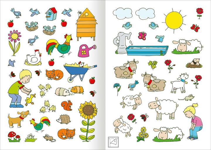 Produktbild MINI-Stickerheft – Bauernhof (200 Sticker)