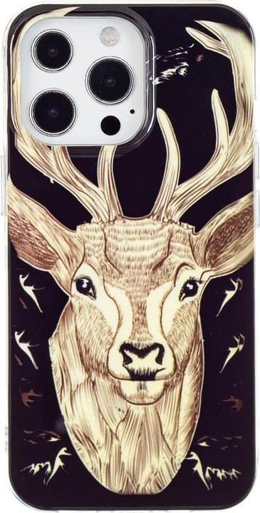 Produktbild Cover-Discount iPhone 15 Pro - Nachtleuchtende Silikon Hülle Hirsch (Apple iPhone 15 Pro)