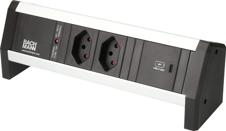 Image du produit Bachmann Multiprise de table DESK 1, 2x T13, 1x USB C (2x, Type 13, USB-A, USB-C)