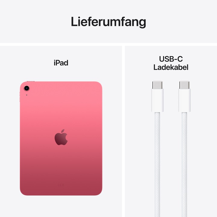 Image du produit Apple iPad 2025 (11e génération) (WLAN uniquement, 11", 256 Go, Pink)
